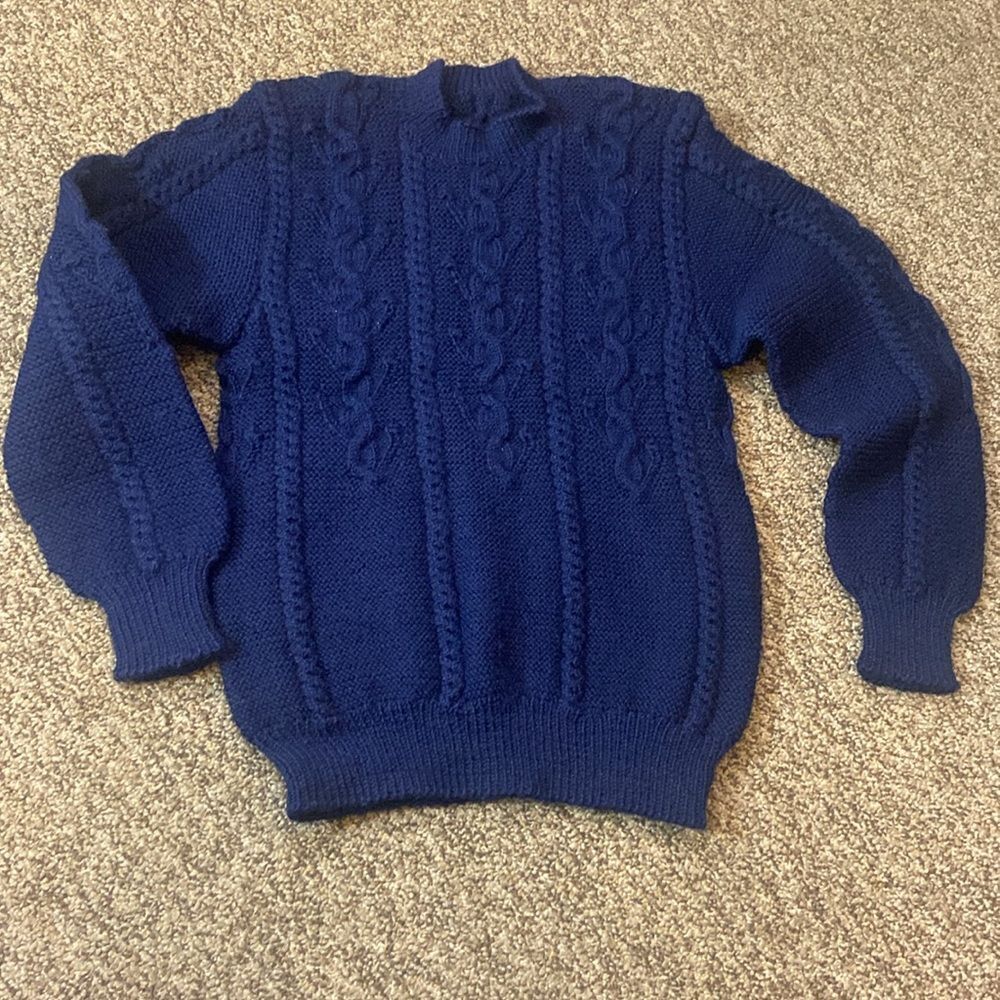 Hand Made Sweater Crochet Hand Crafted Size Approximately XS Unisex